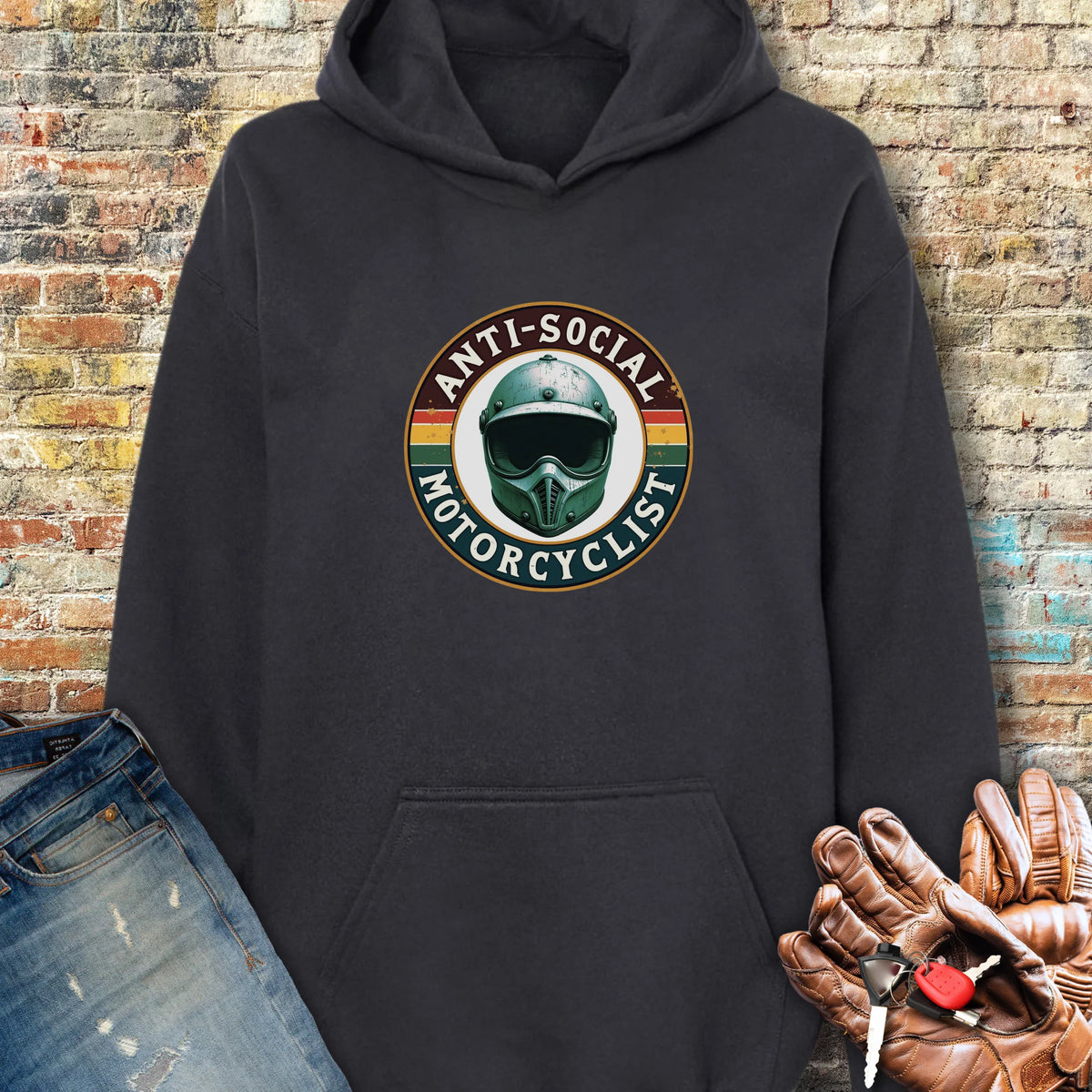 Anti-Social Hoodie - Black