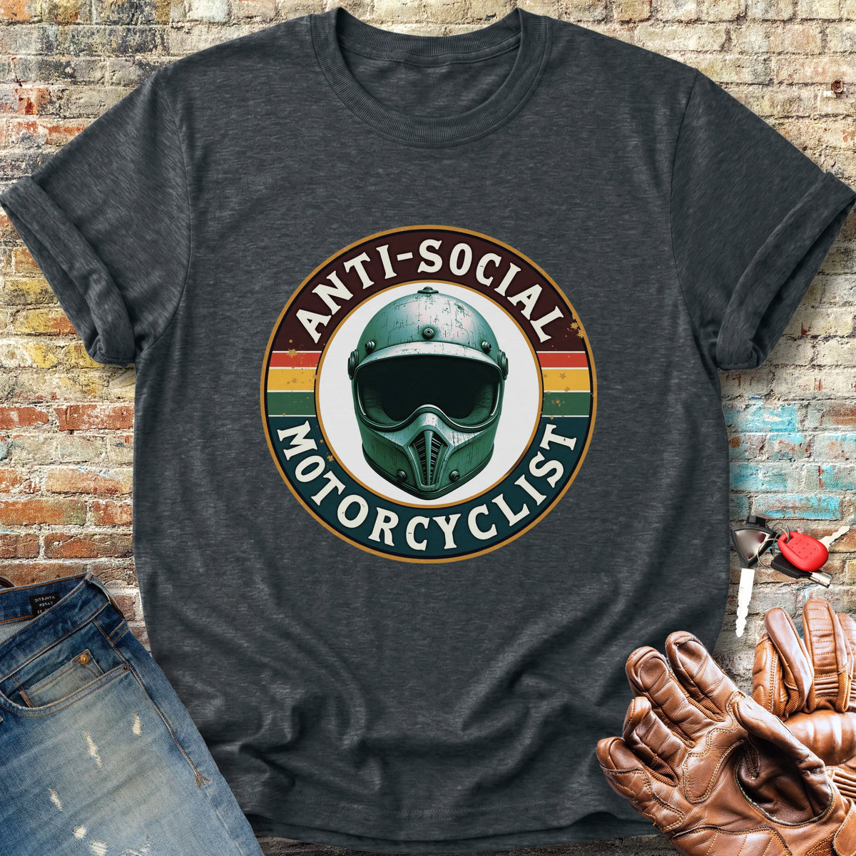 Anti-Social Classic T-Shirt - Dark Heather