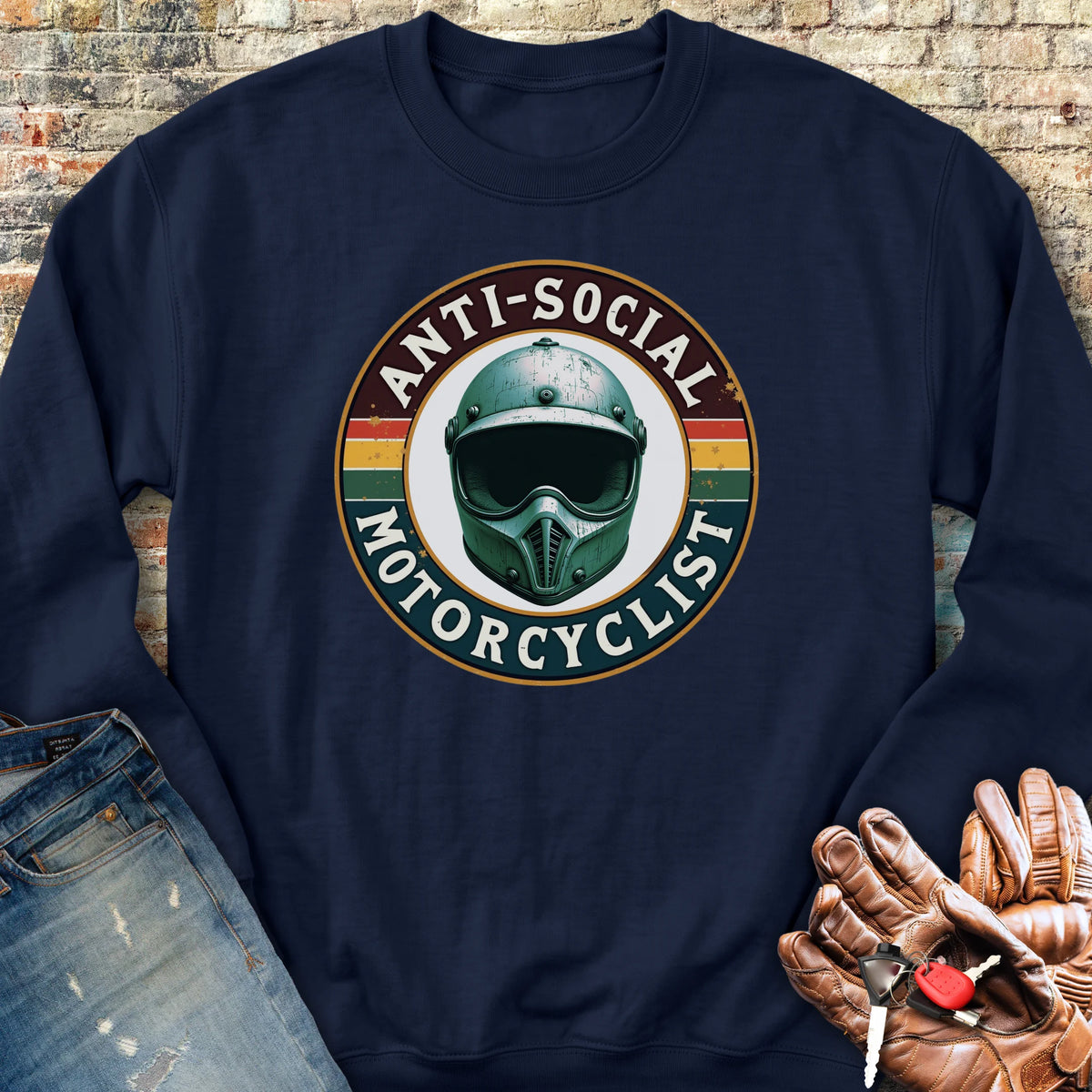 Anti-Social Sweatshirt - Navy