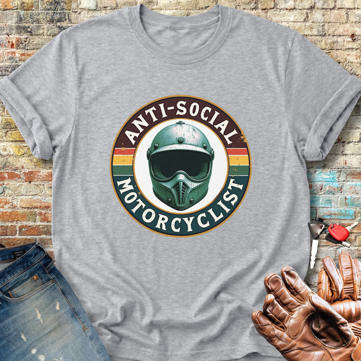 Anti-Social Classic T-Shirt - Sport Grey