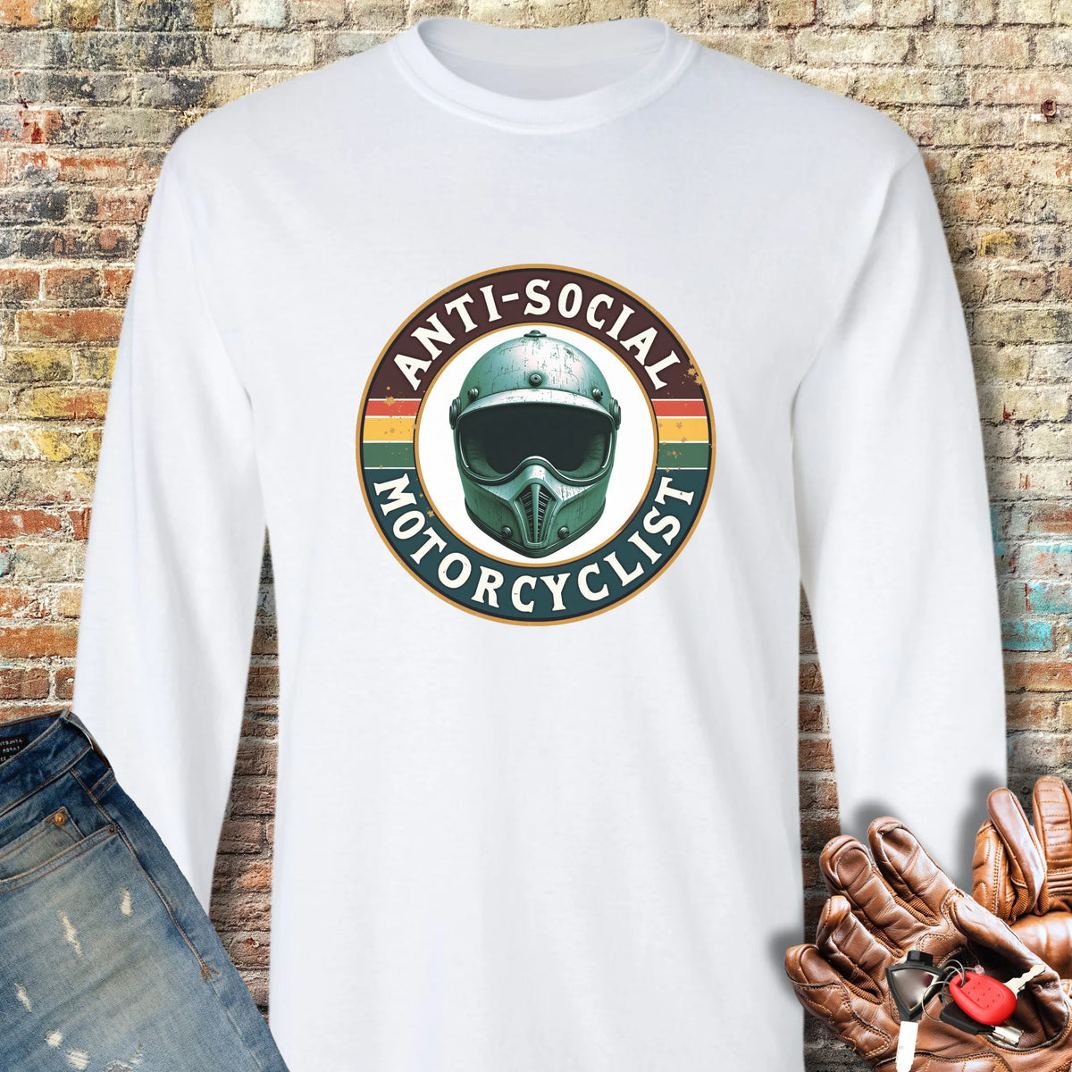 Anti-Social Long Sleeve T-Shirt - White