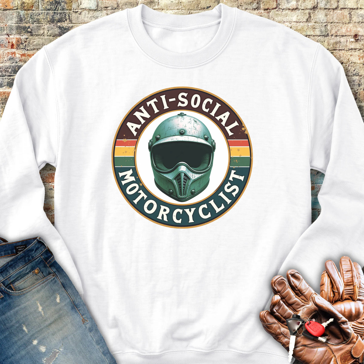 Anti-Social Sweatshirt - White