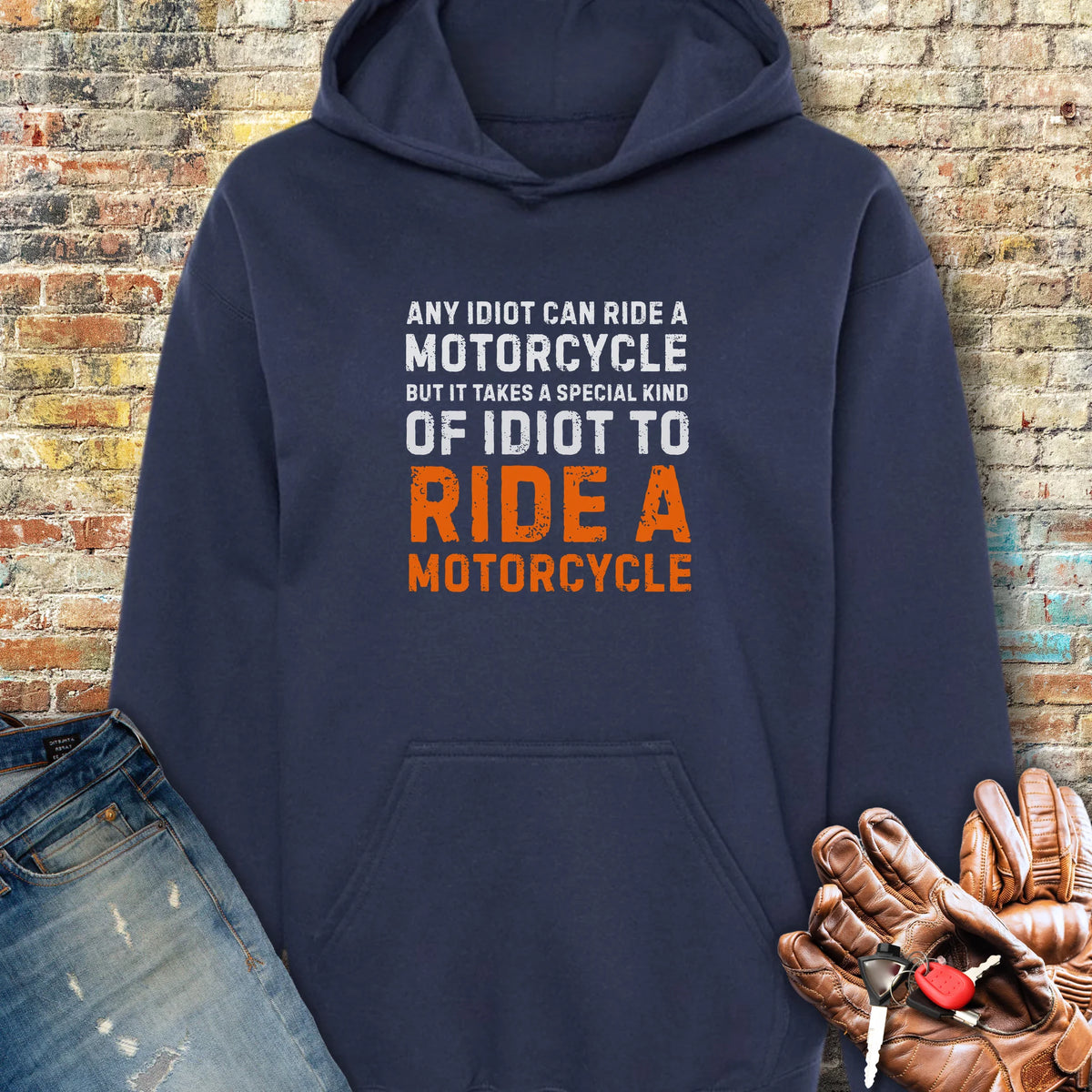 Any Idiot Hoodie - Navy