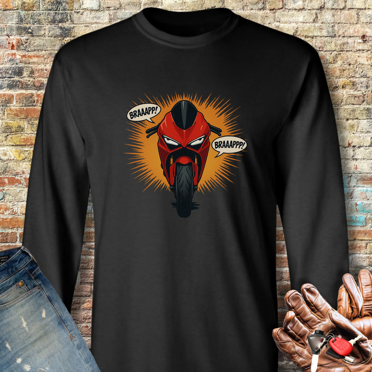 BRAAPPP Long Sleeve T-Shirt - Black