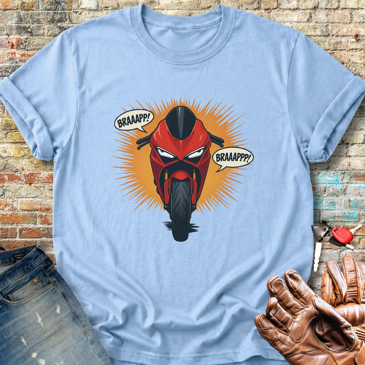 BRAAPPP Classic T-Shirt - Light Blue