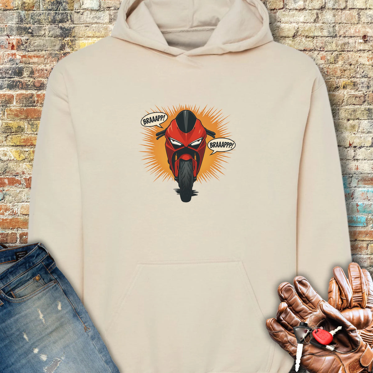 BRAAPPP Hoodie - Sand