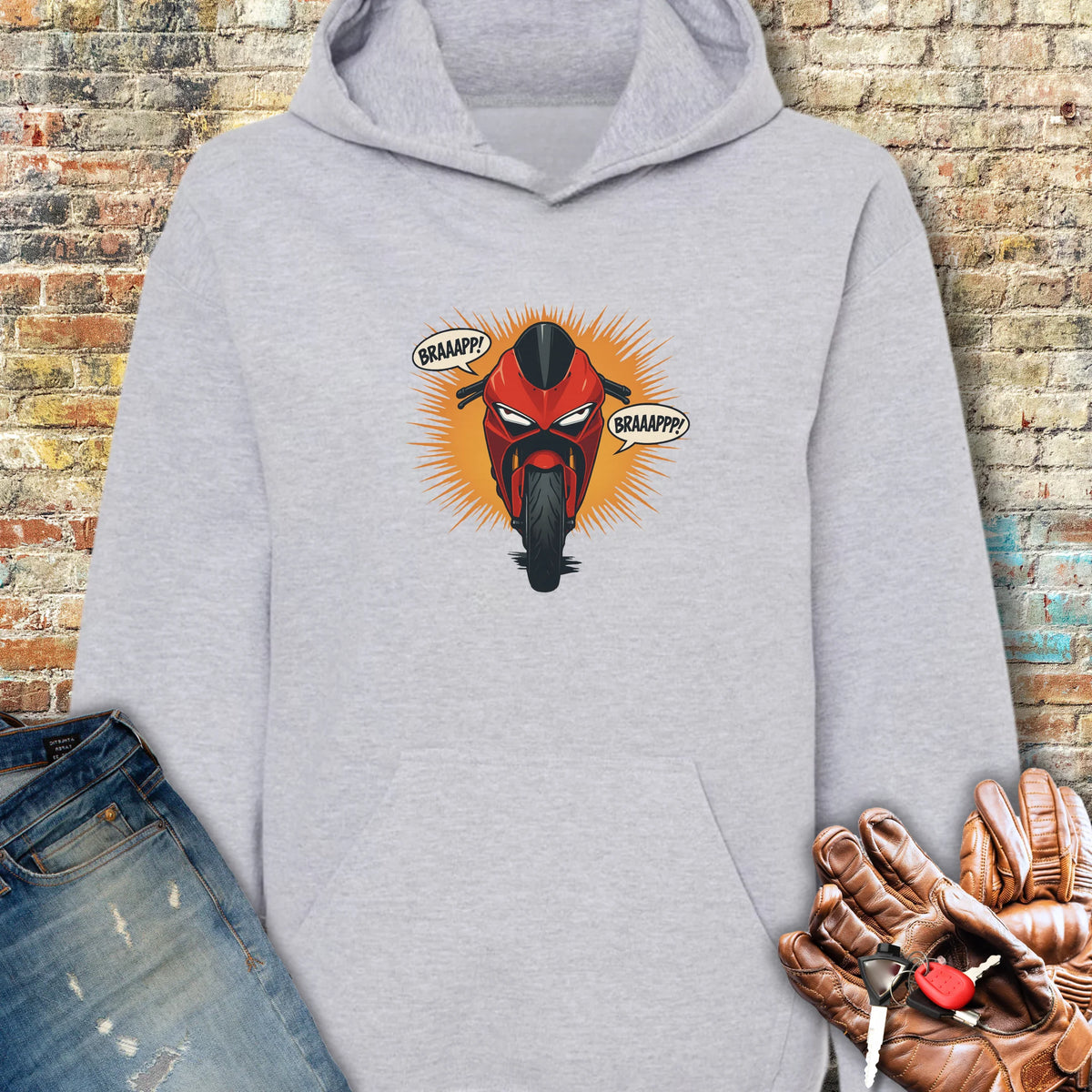 BRAAPPP Hoodie - Sport Grey