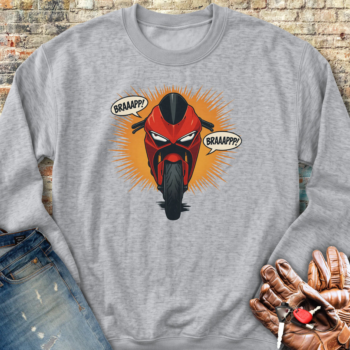 BRAAPPP Sweatshirt - Sport Grey