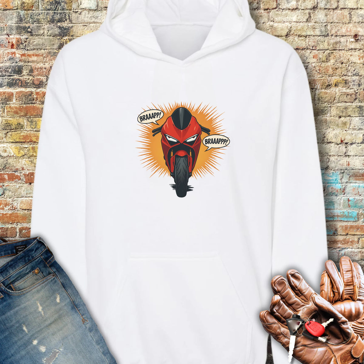 BRAAPPP Hoodie - White