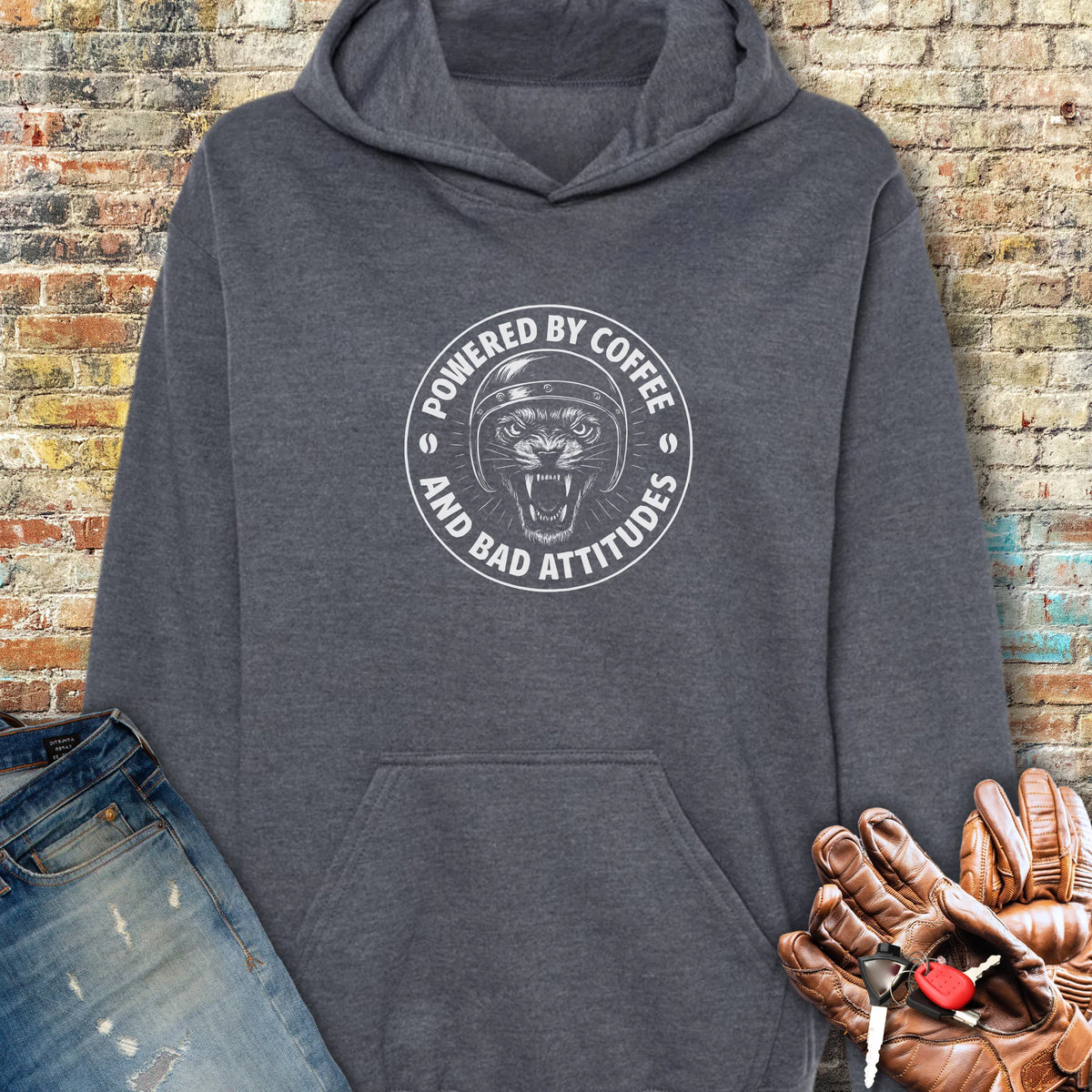 Bad Attitudes Hoodie - Dark Heather