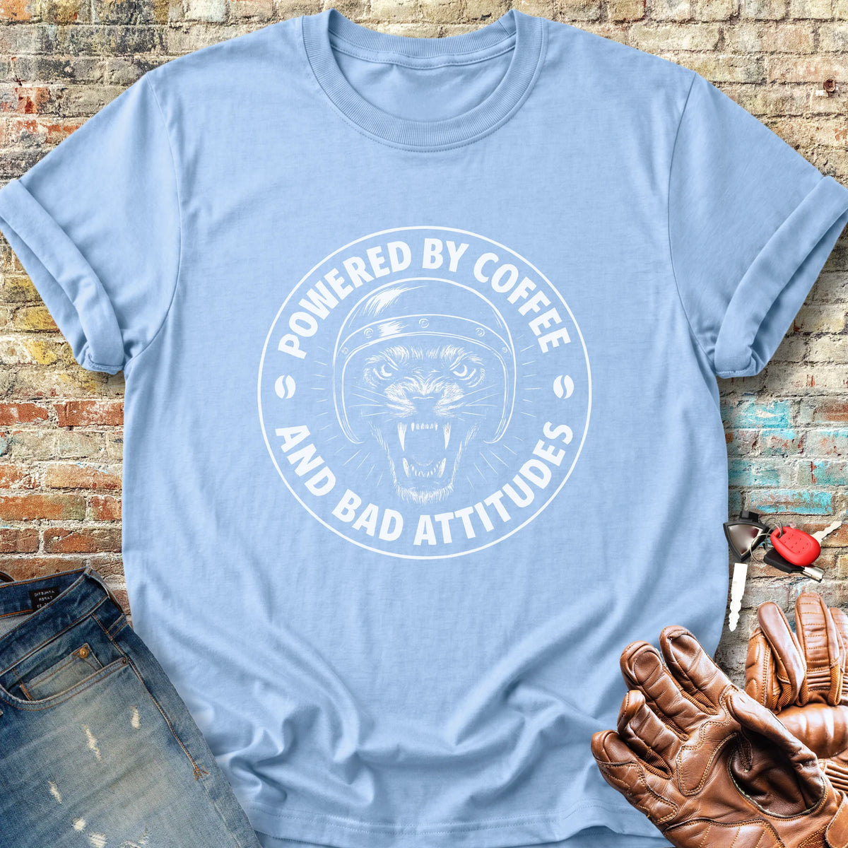Bad Attitudes Classic T-Shirt - Light Blue