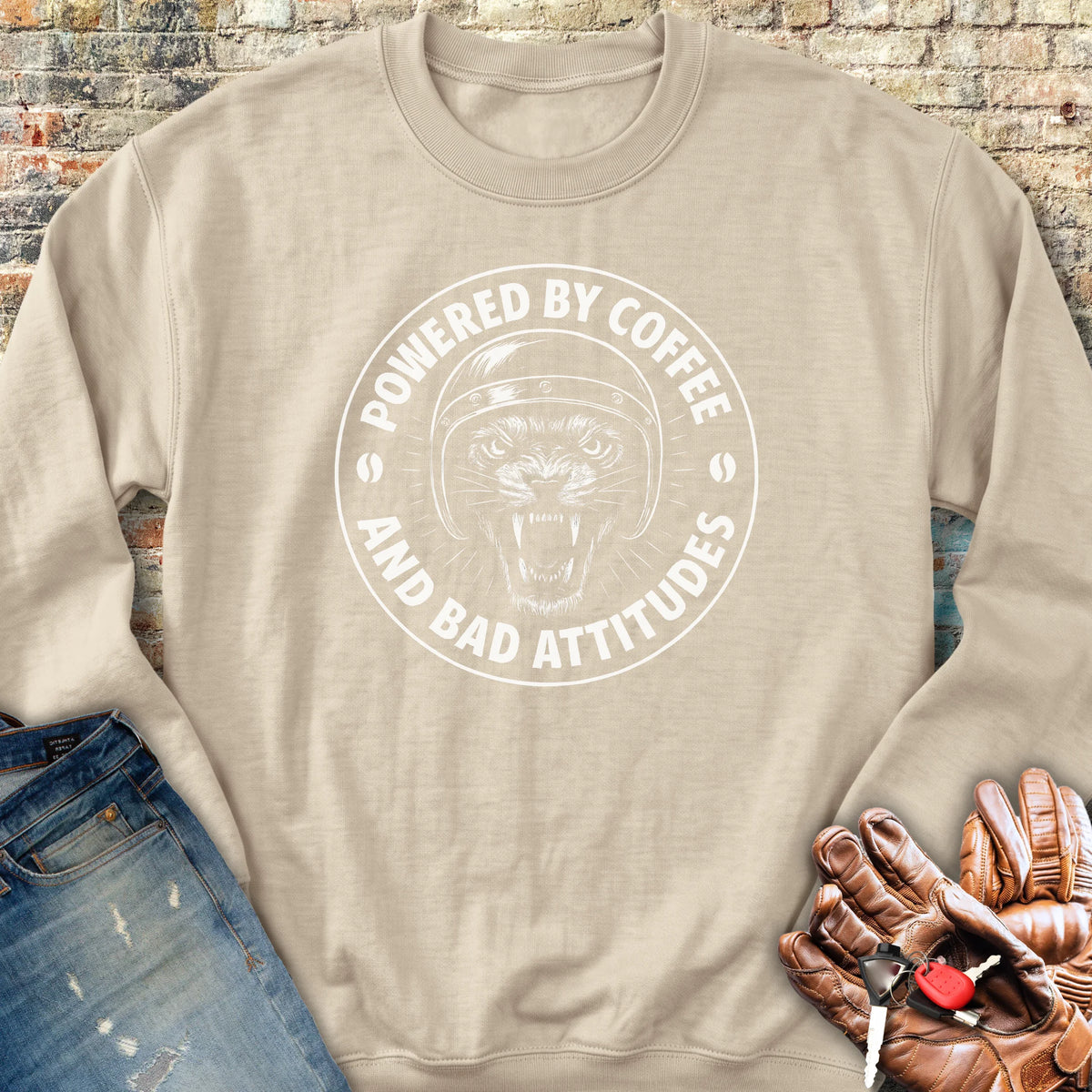 Bad Attitudes Sweatshirt - Sand