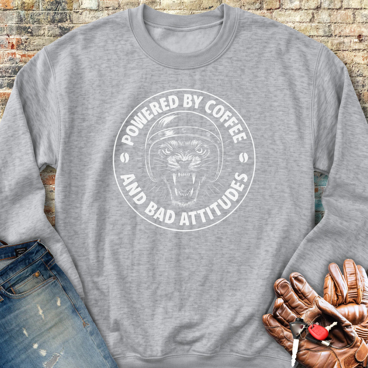 Bad Attitudes Sweatshirt - Sport Grey