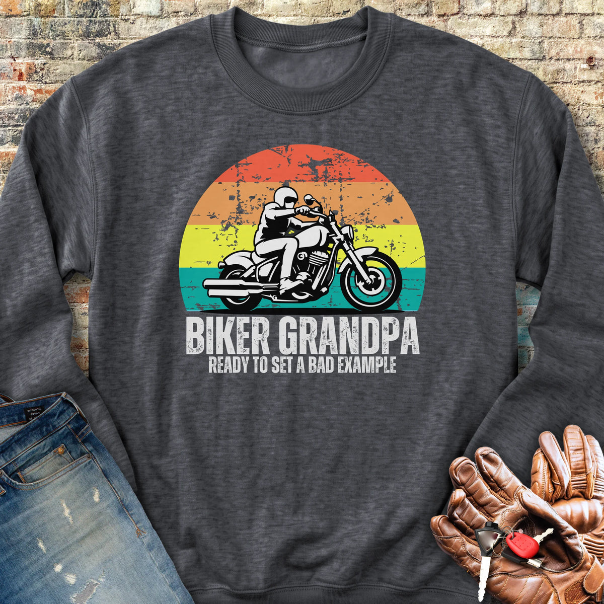 Bad Example Sweatshirt - Dark Heather
