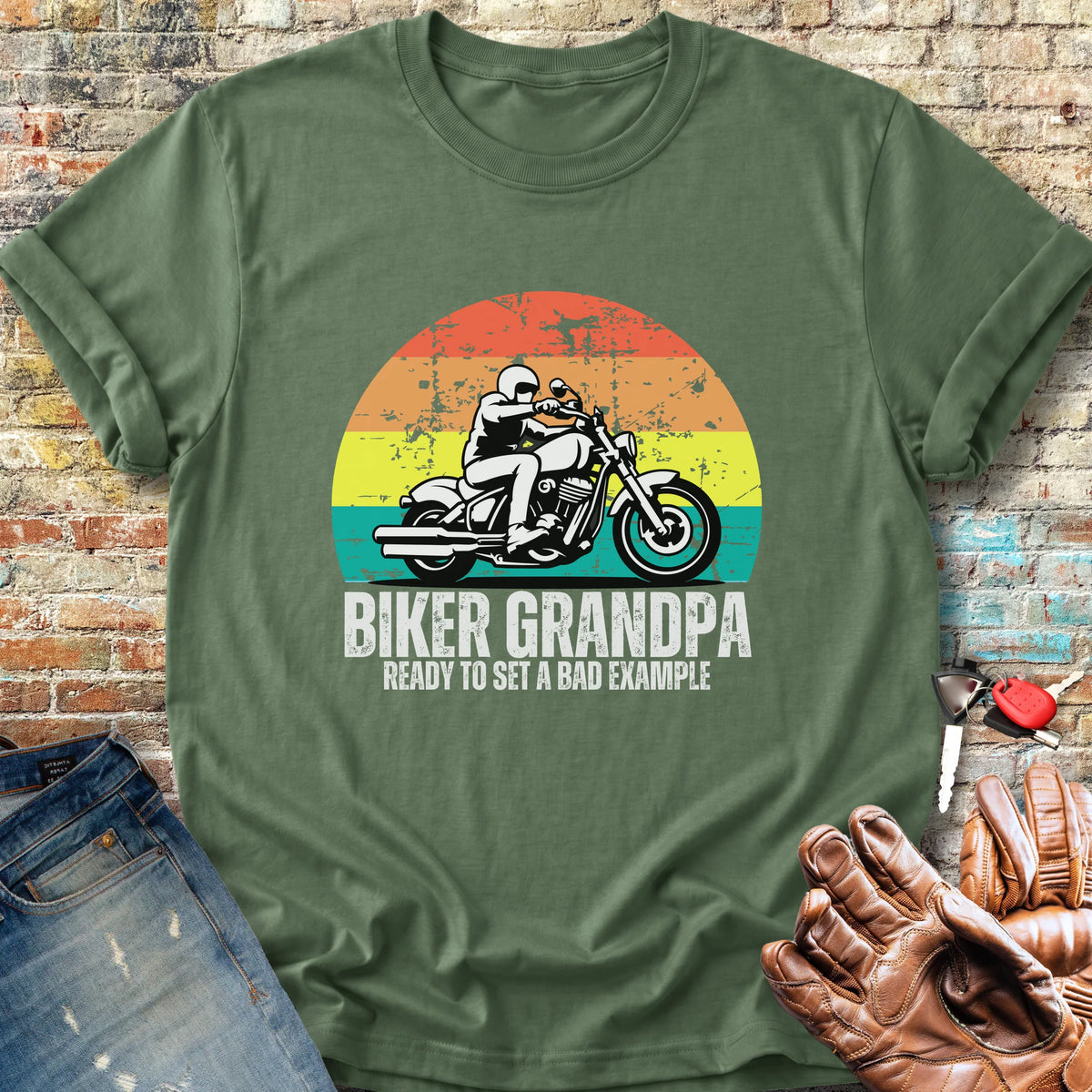 Bad Example Classic T-Shirt - Military Green