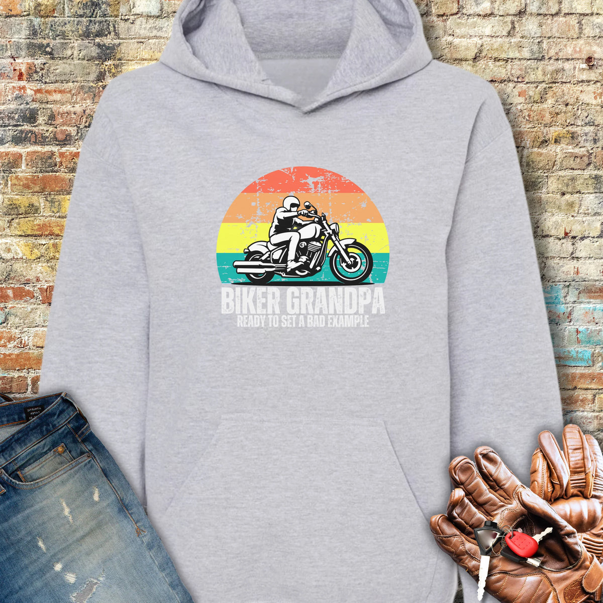 Bad Example Hoodie - Sport Grey