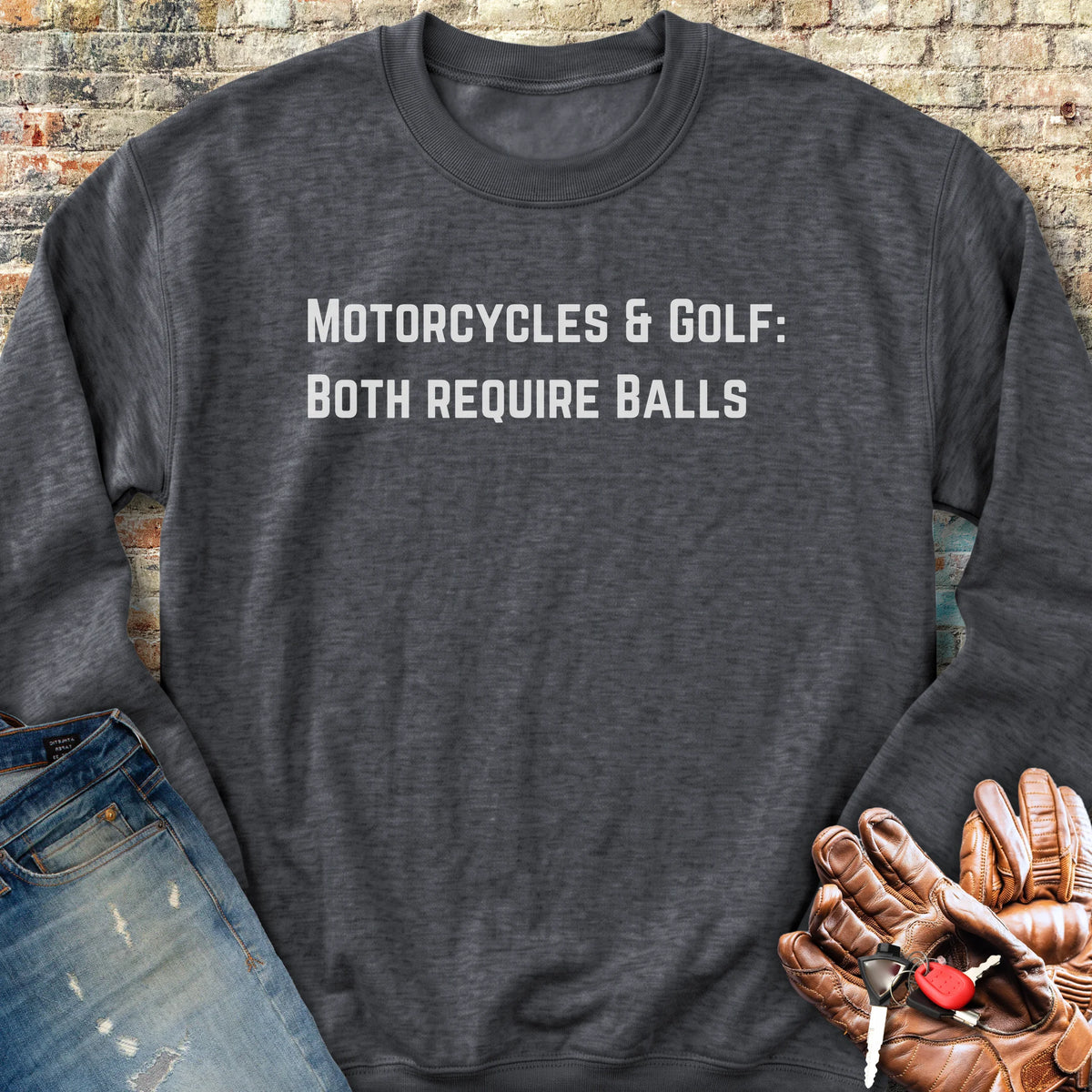 Balls Sweatshirt - Dark Heather