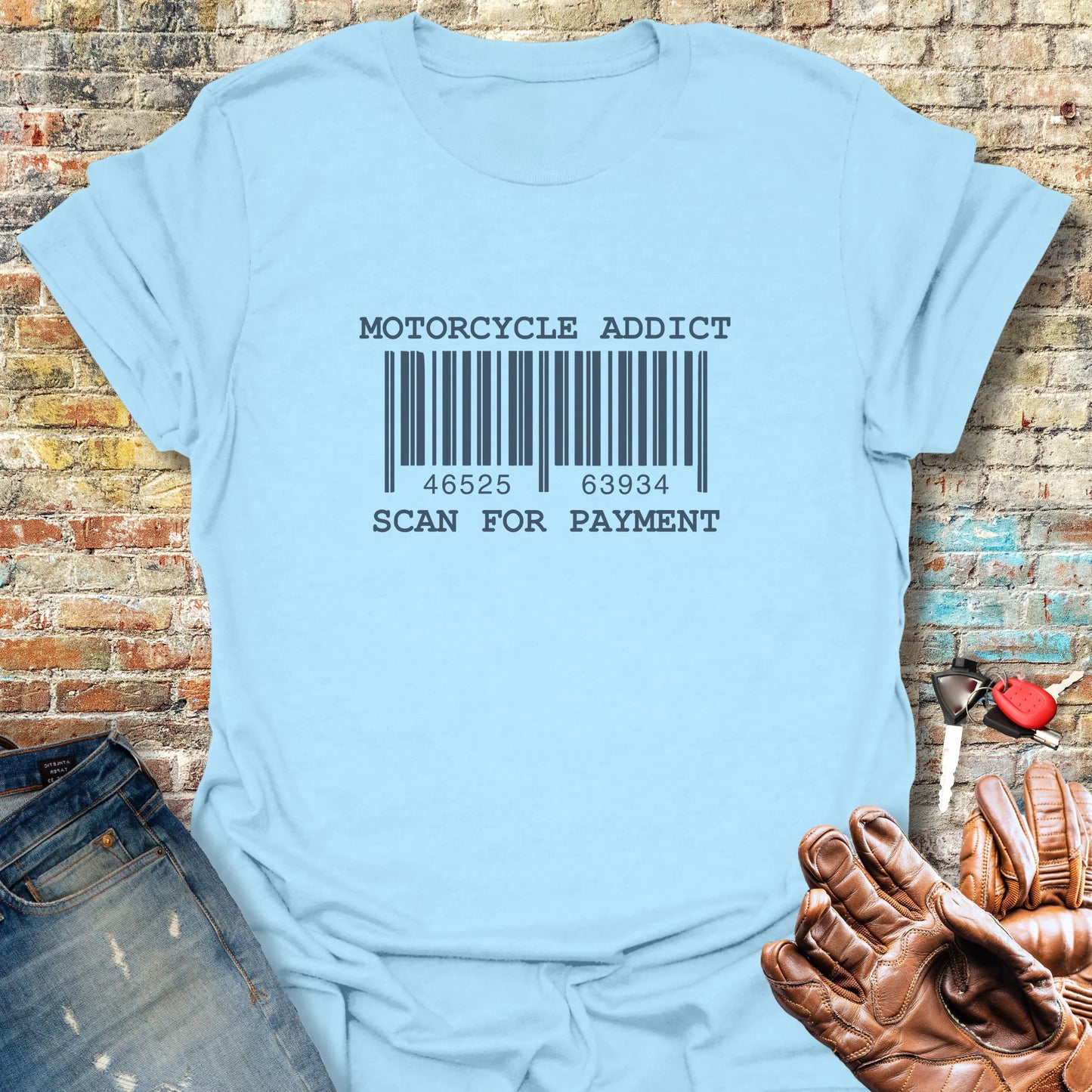 Barcode T-Shirt - Light Blue