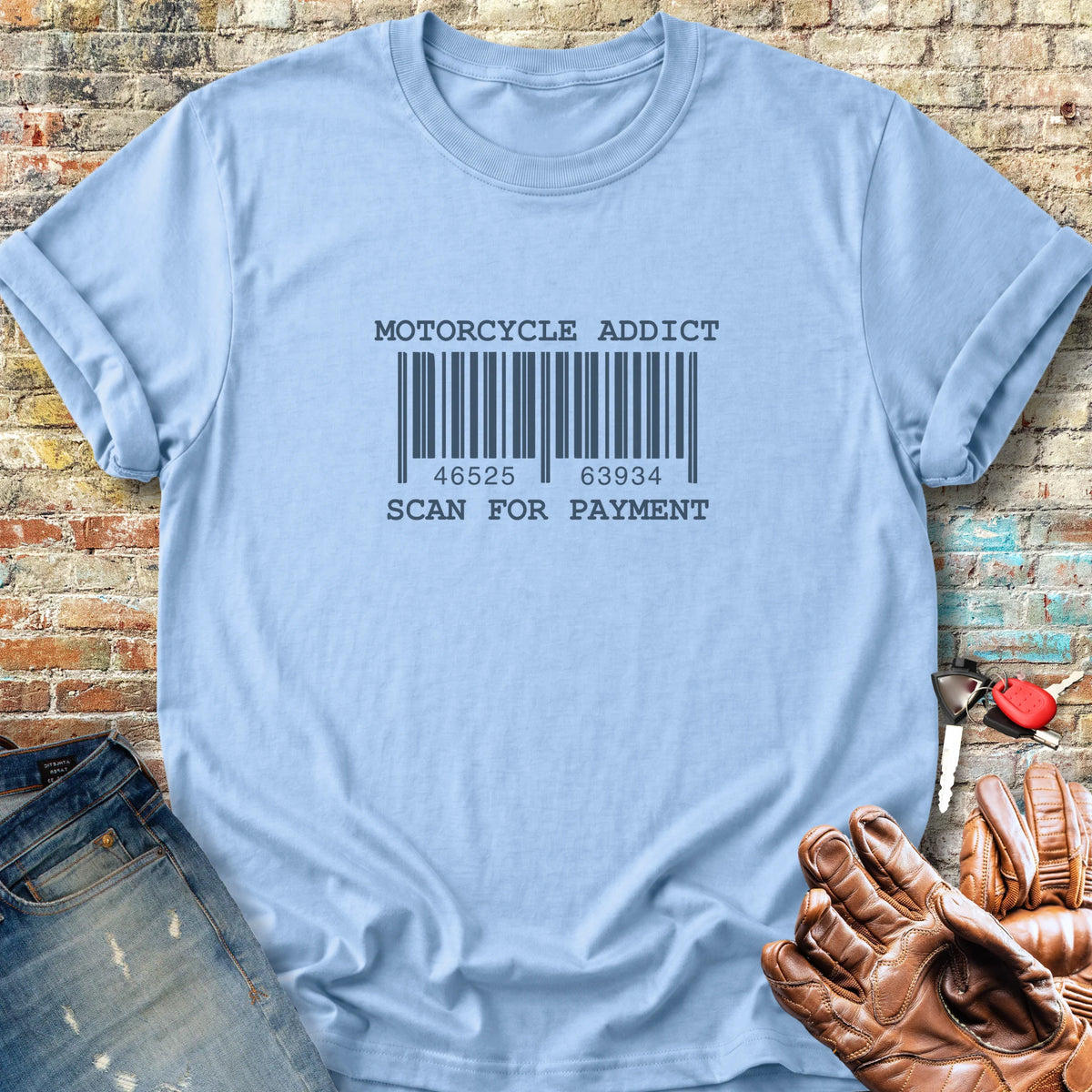 Barcode Classic T-Shirt - Light Blue