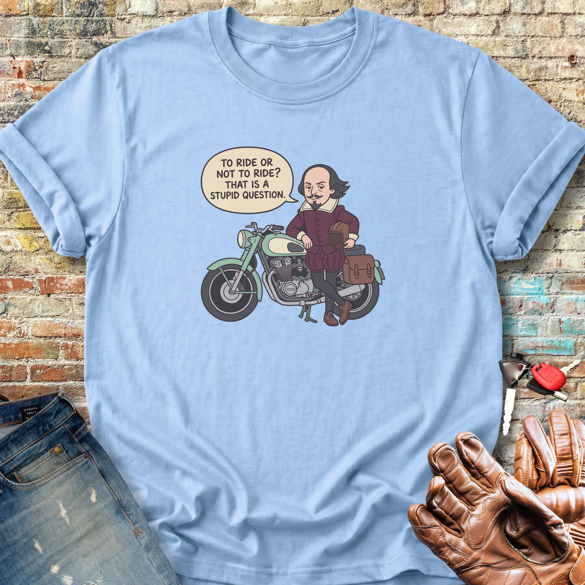 Bard Speech Bubble Classic T-Shirt - Light Blue