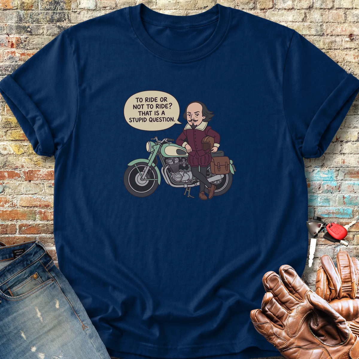 Bard Speech Bubble Classic T-Shirt - Navy
