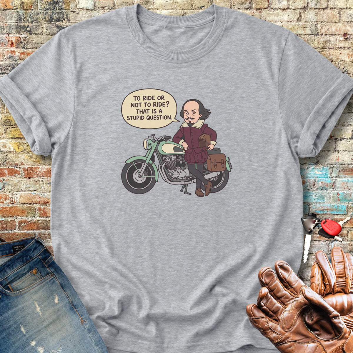 Bard Speech Bubble Classic T-Shirt - Sport Grey