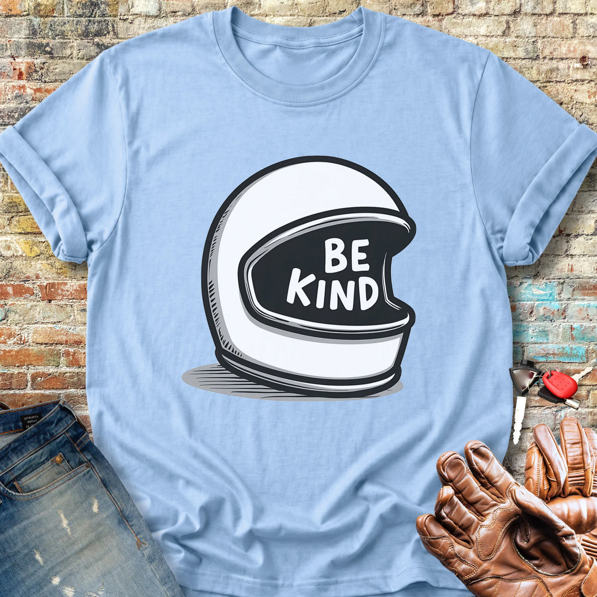 Be Kind Classic T-Shirt - Light Blue
