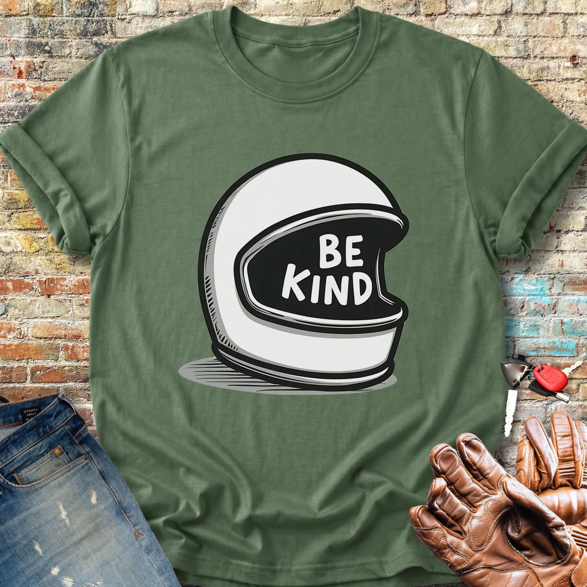 Be Kind Classic T-Shirt - Military Green