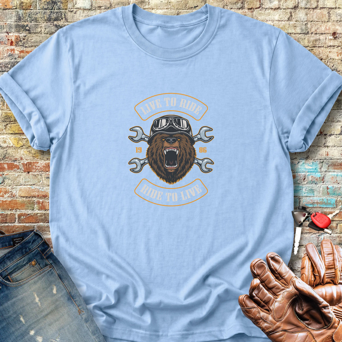 Bear Classic T-Shirt - Light Blue