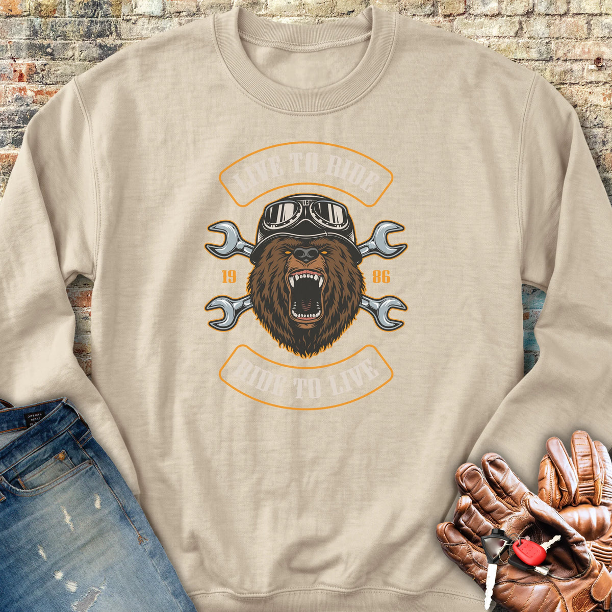 Bear Sweatshirt - Sand
