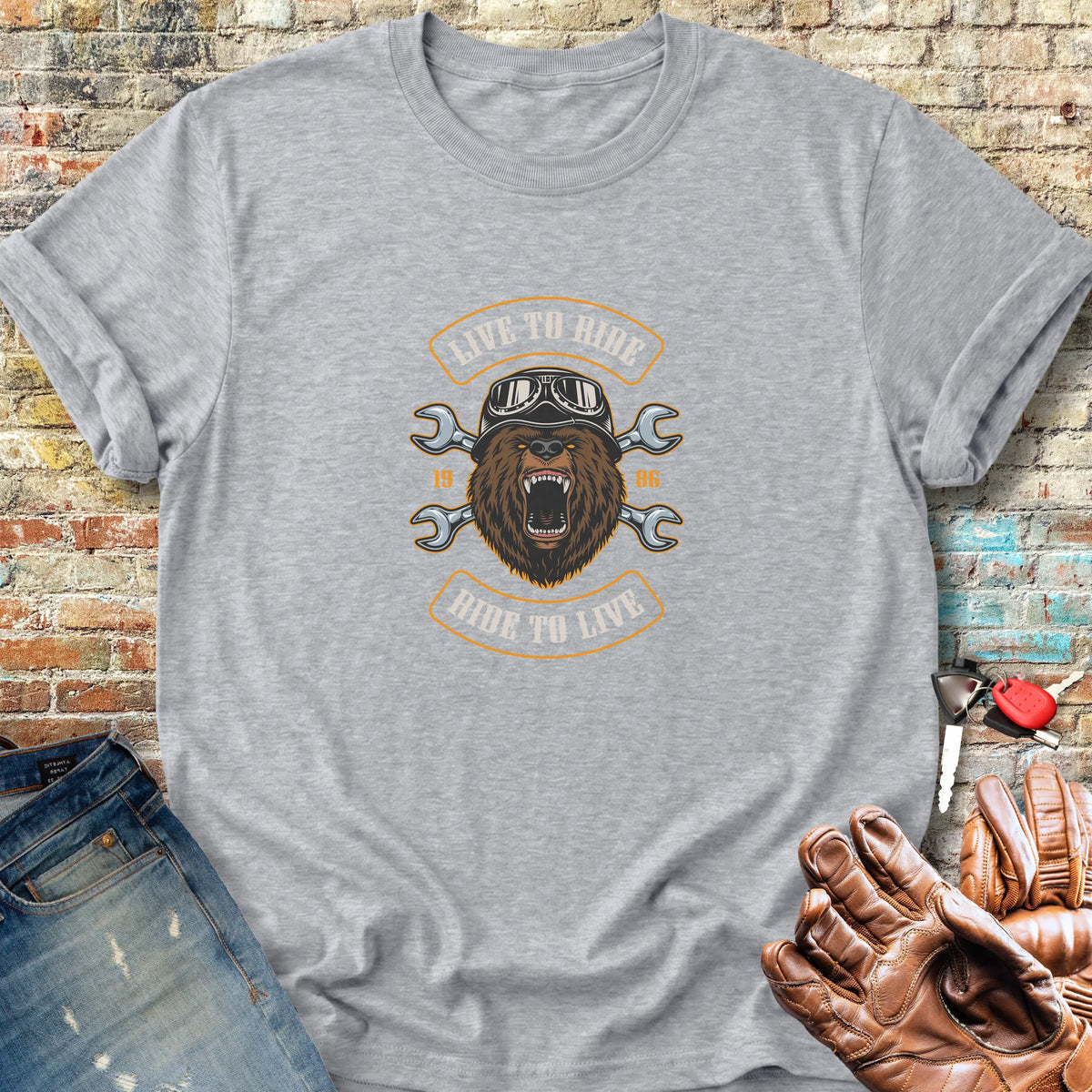 Bear Classic T-Shirt - Sport Grey