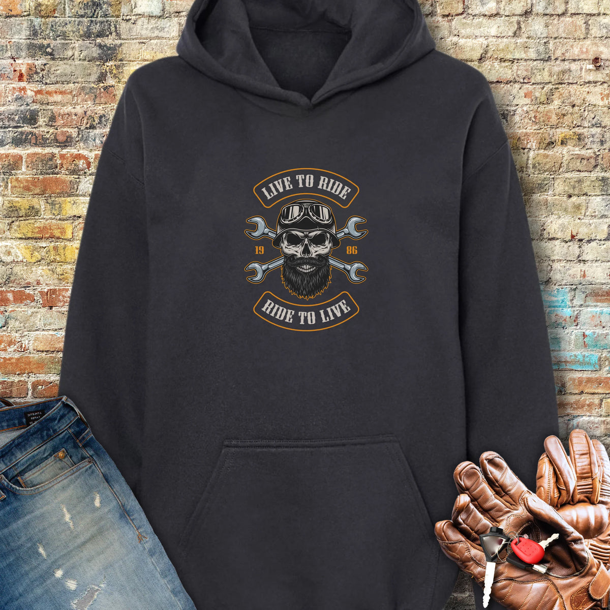 Beard Hoodie - Black