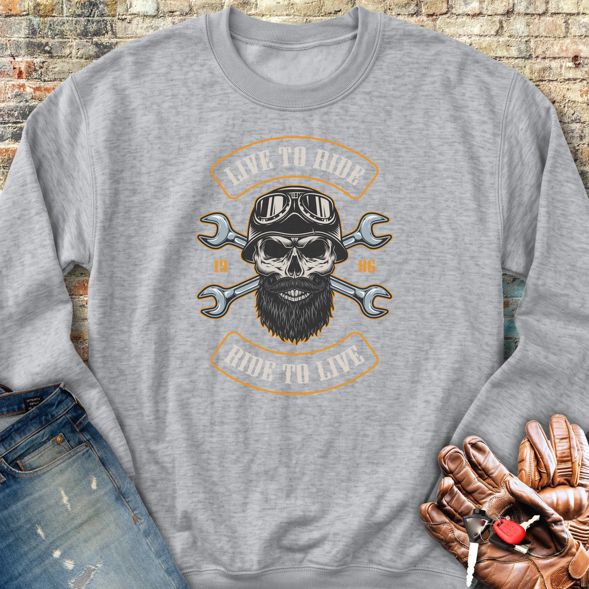 Beard Sweatshirt - Sport Grey