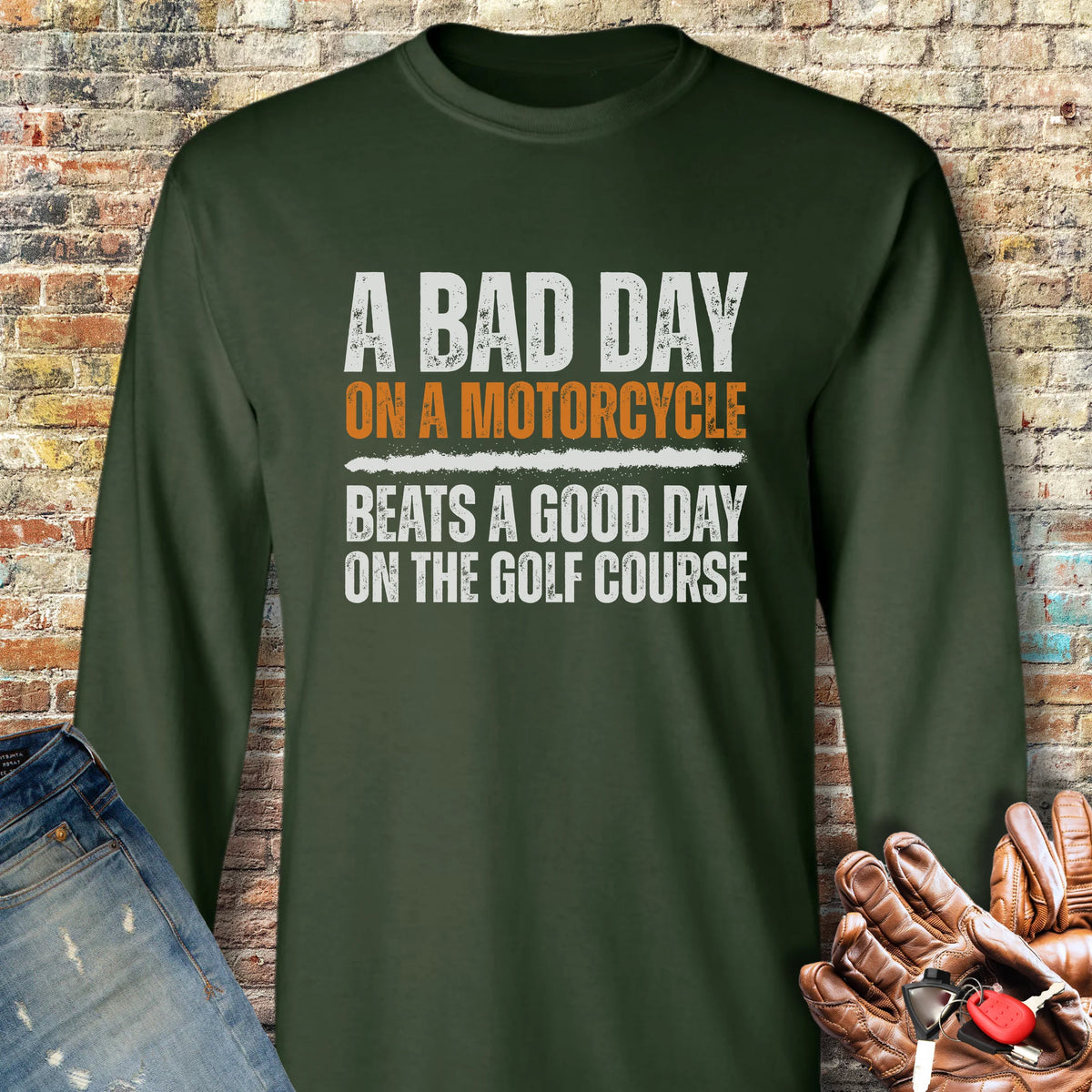 Beats Golf Long Sleeve T-Shirt - Forest Green