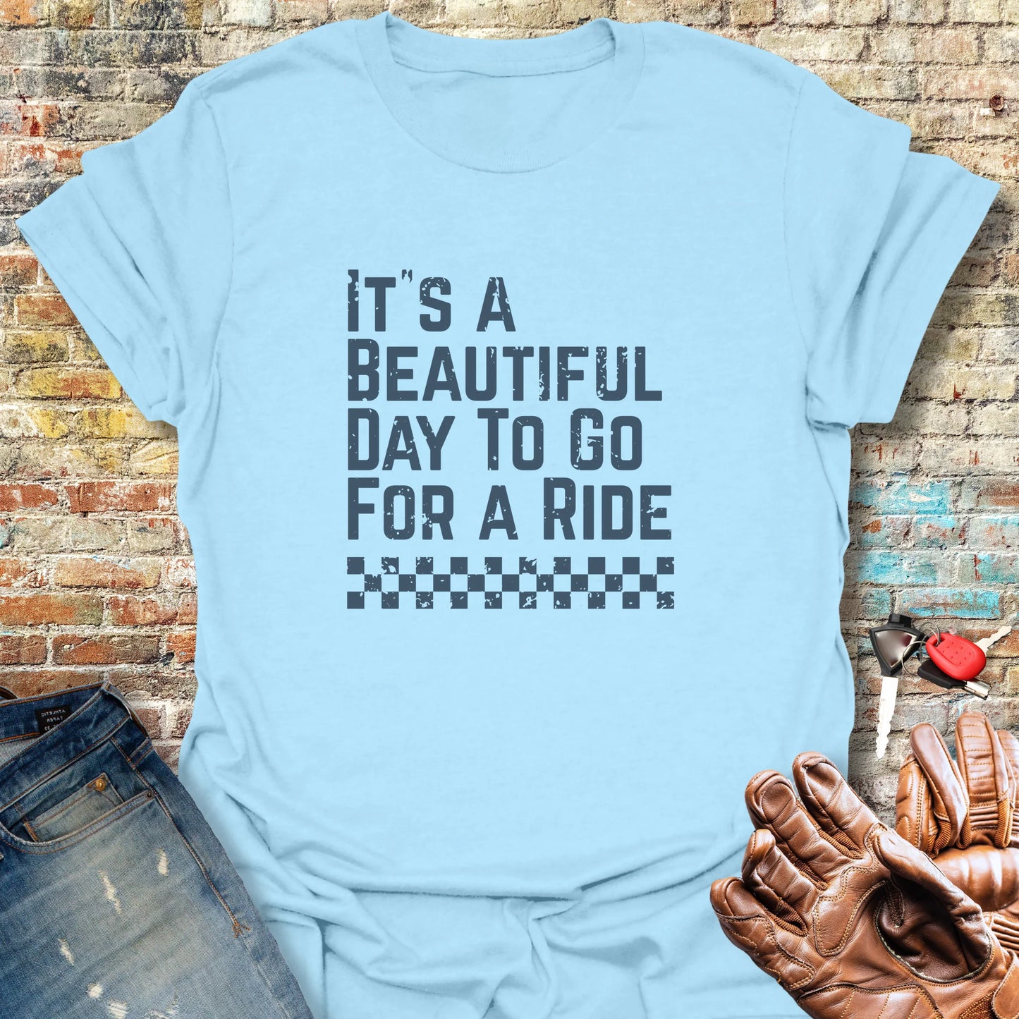 Beautiful Day T-Shirt - Light Blue