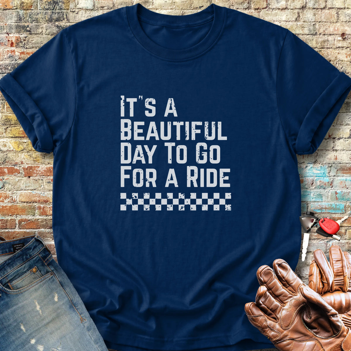 Beautiful Day Classic T-Shirt - Navy