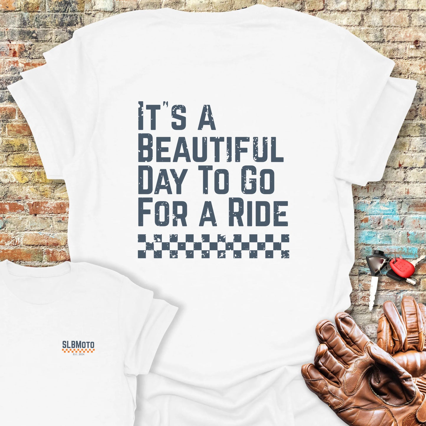 Beautiful Day Back Print T-Shirt - White