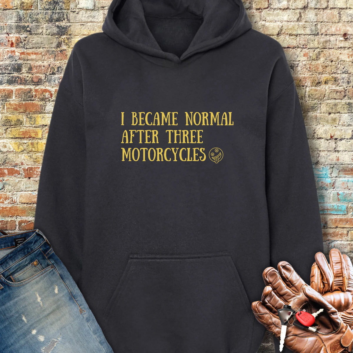 Becoming Normal Hoodie - Black