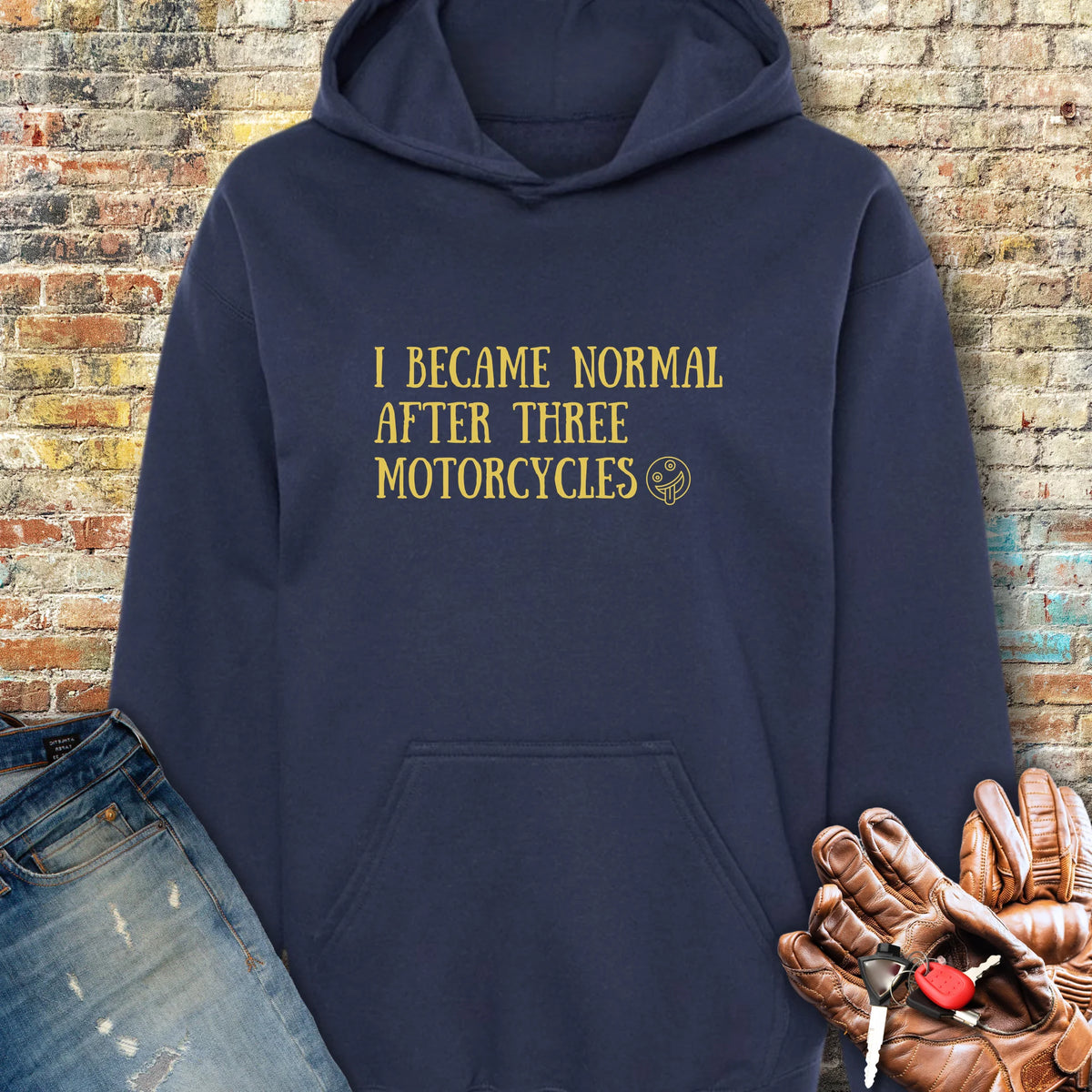 Becoming Normal Hoodie - Navy