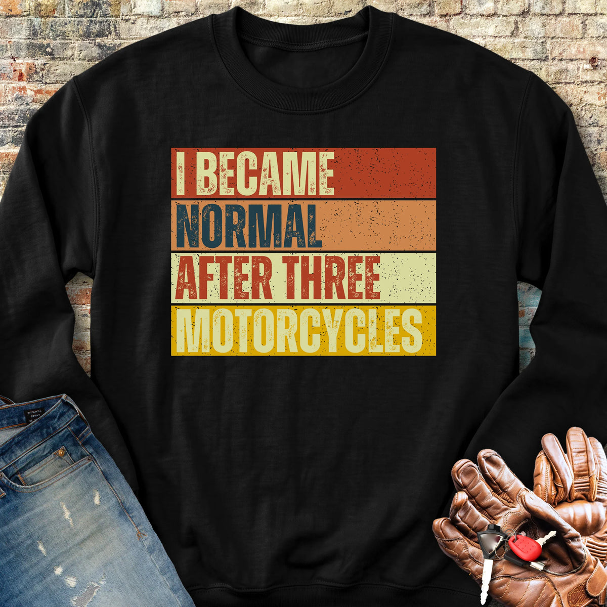 Becoming Normal (Block) Sweatshirt - Black