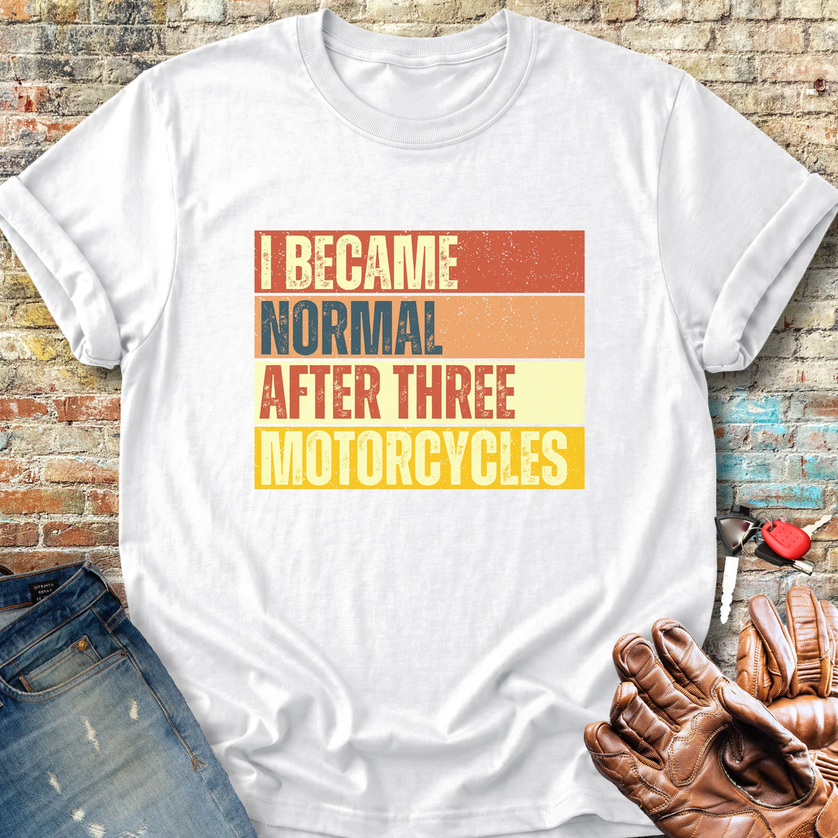 Becoming Normal (Block) Classic T-Shirt - White
