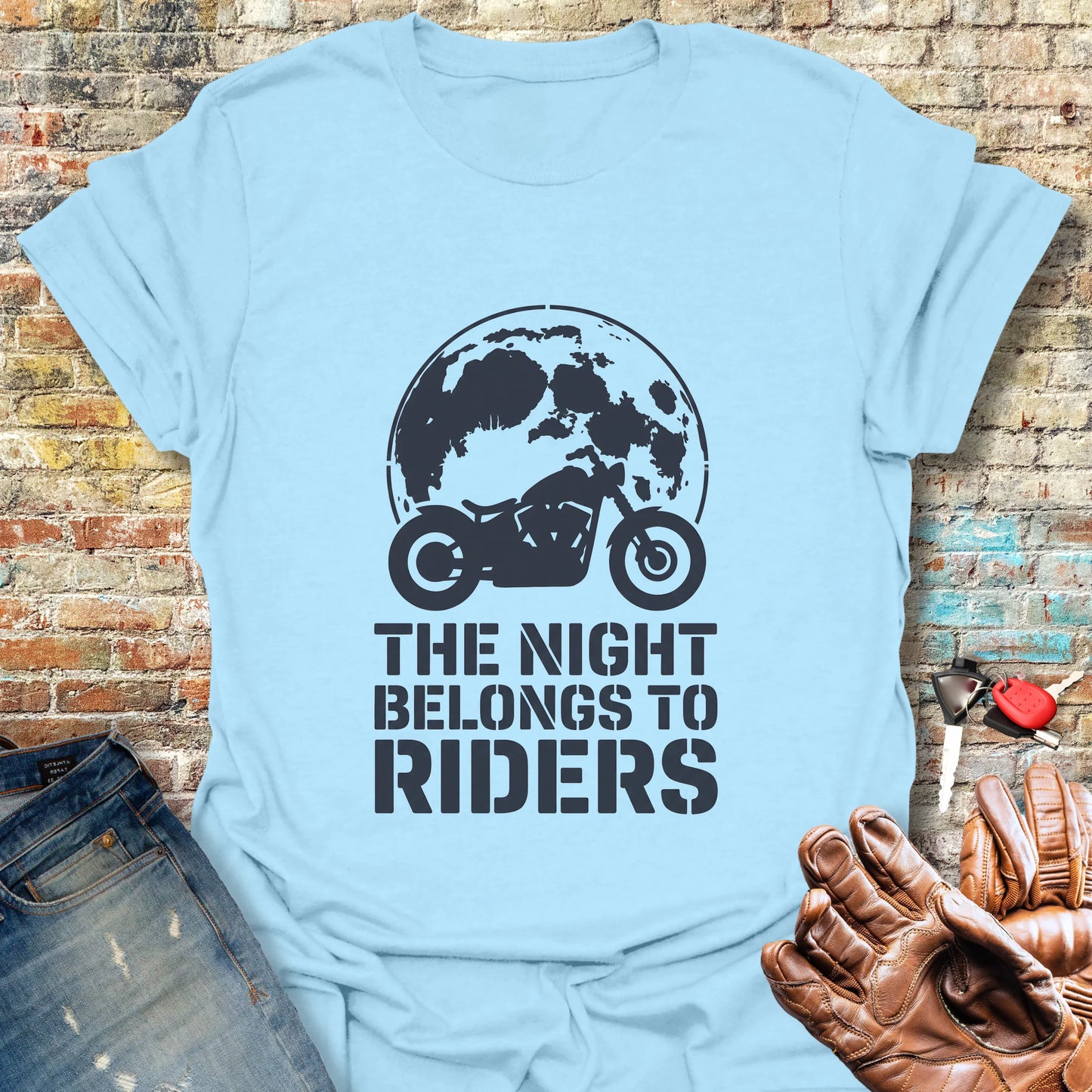 Belongs To Riders T-Shirt - Light Blue