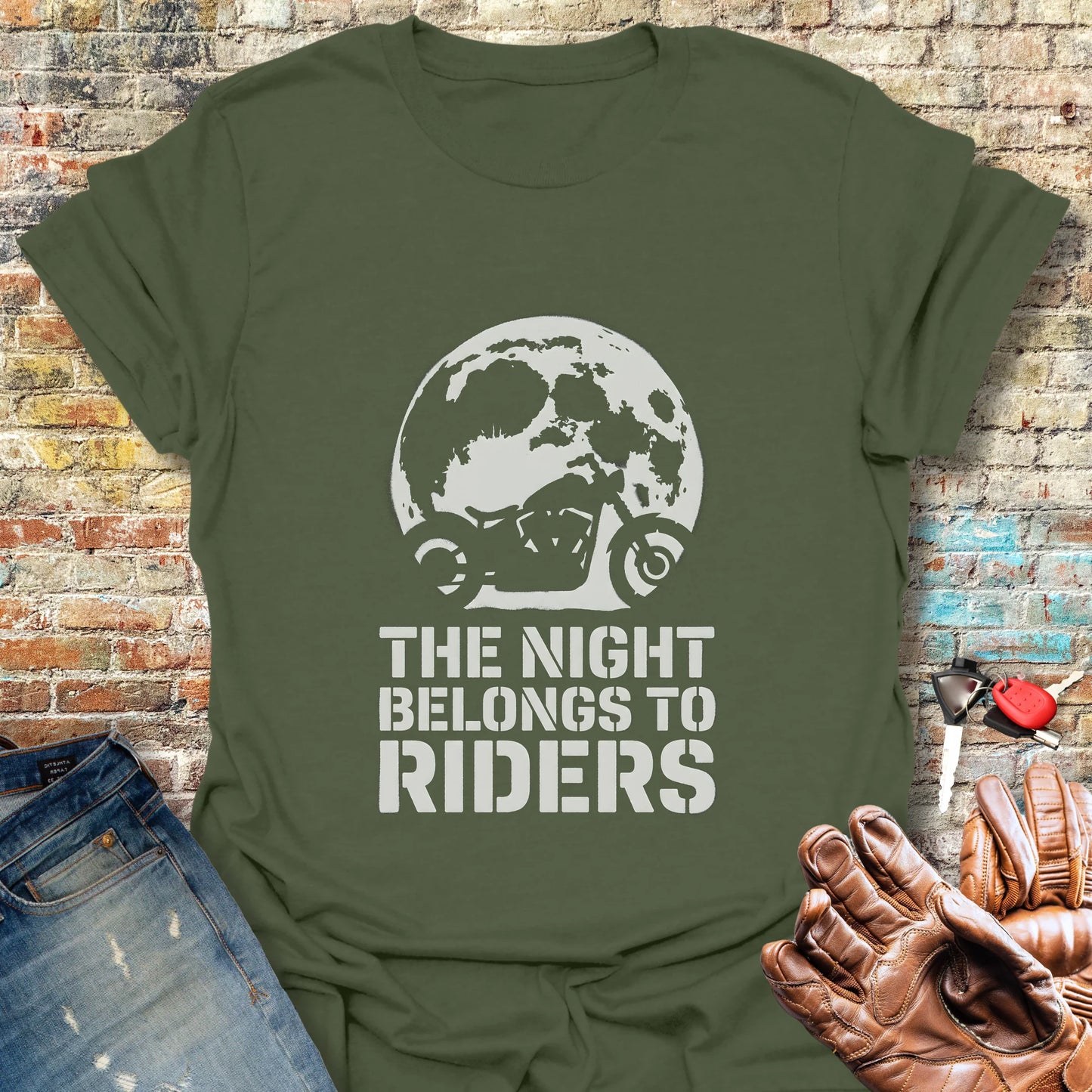 Belongs To Riders T-Shirt - Military Green
