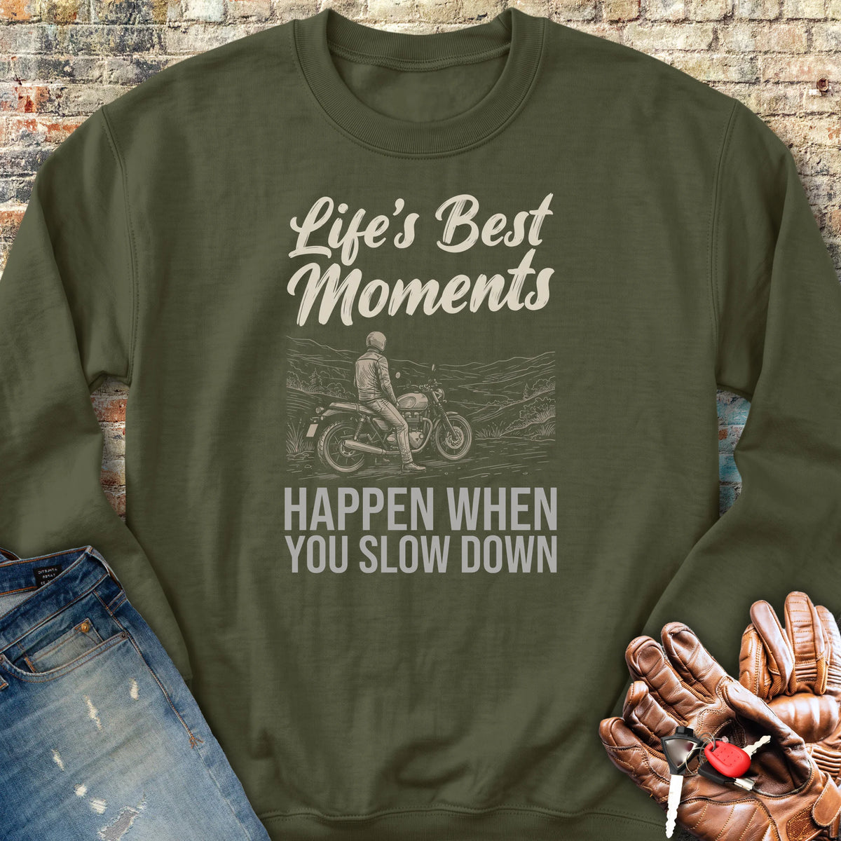 Best Moments Sweatshirt - Military Green