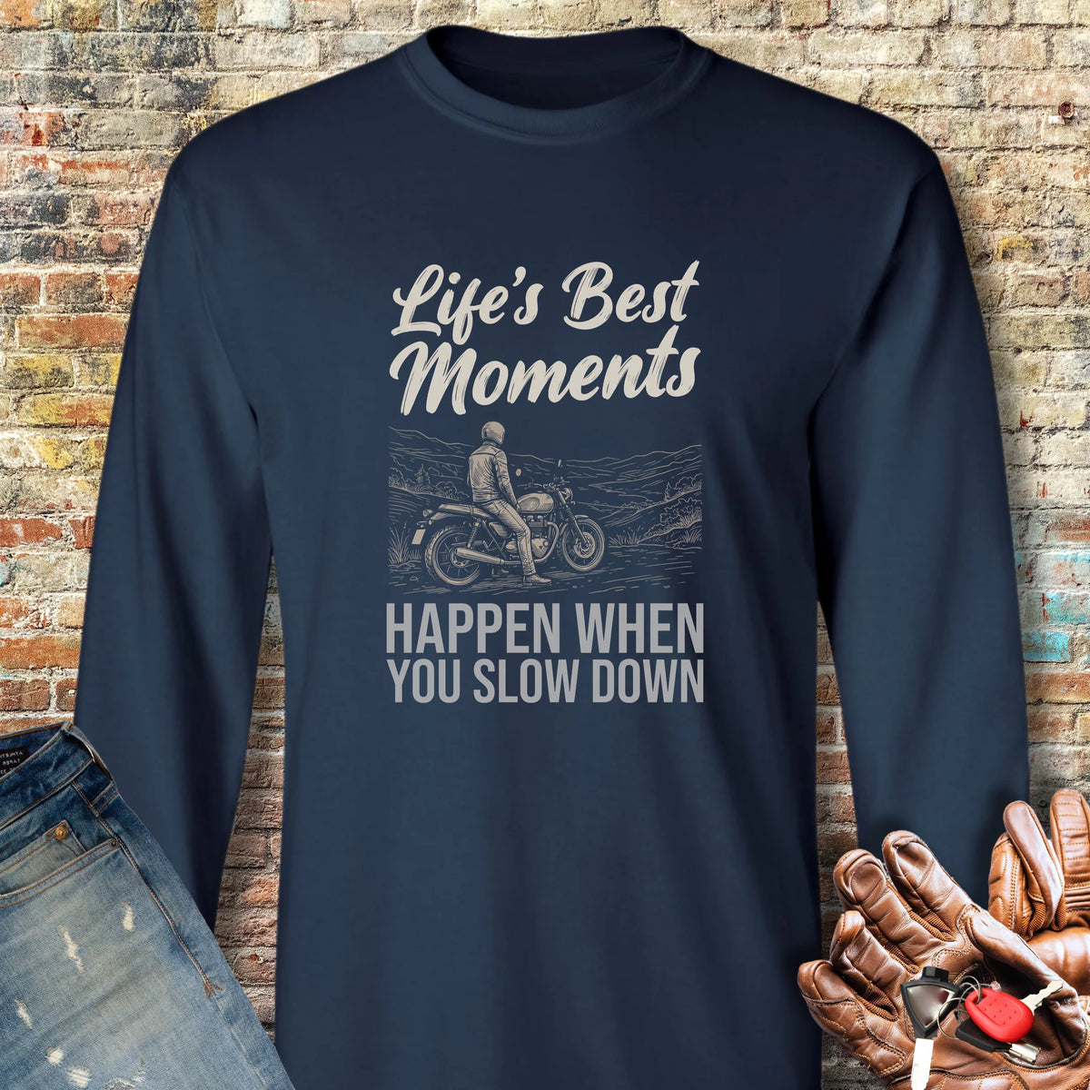 Best Moments Long Sleeve T-Shirt - Navy