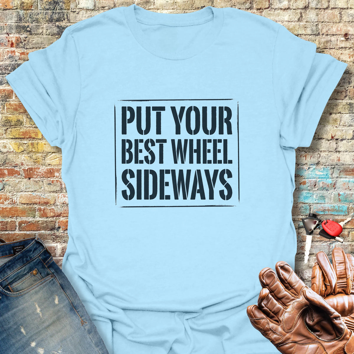Best Wheel Softstyle T-Shirt - Light Blue