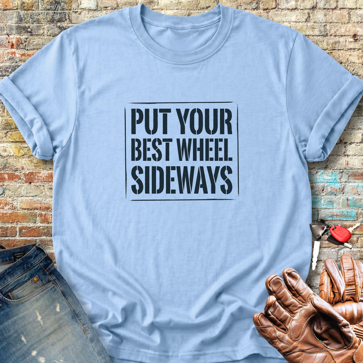 Best Wheel Classic T-Shirt - Light Blue