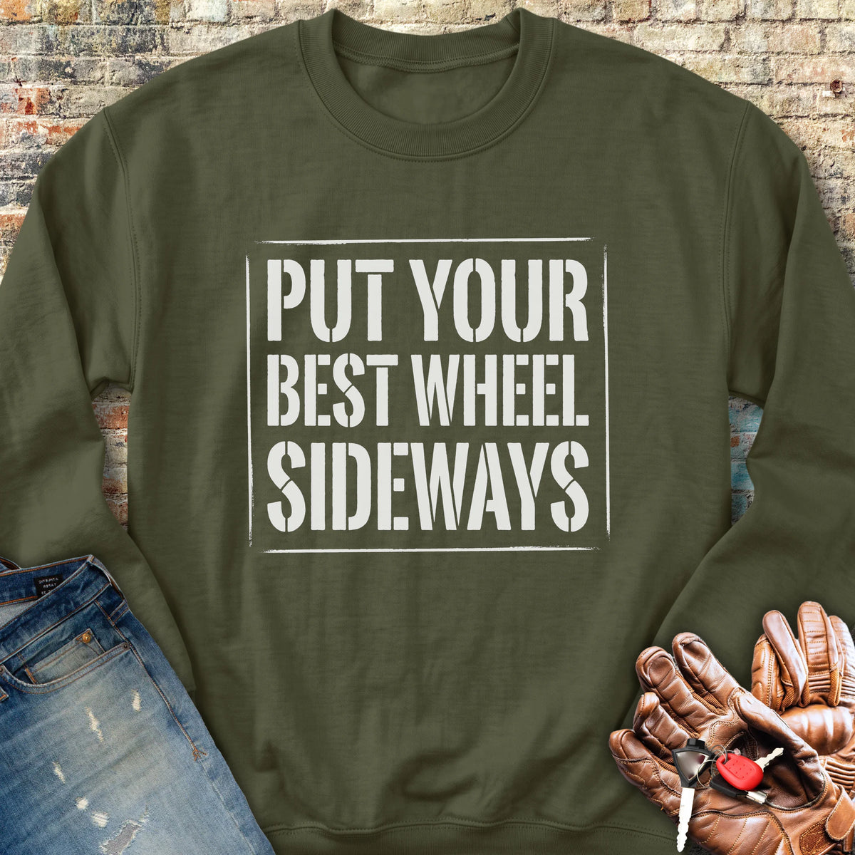 Best Wheel Sweatshirt - Military Green