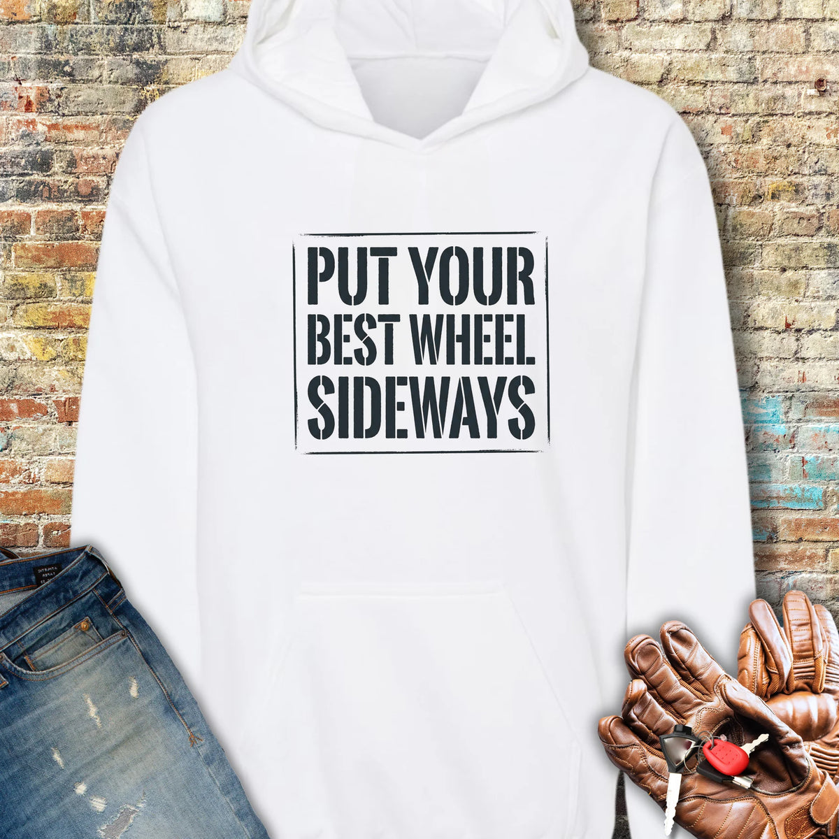 Best Wheel Hoodie - White