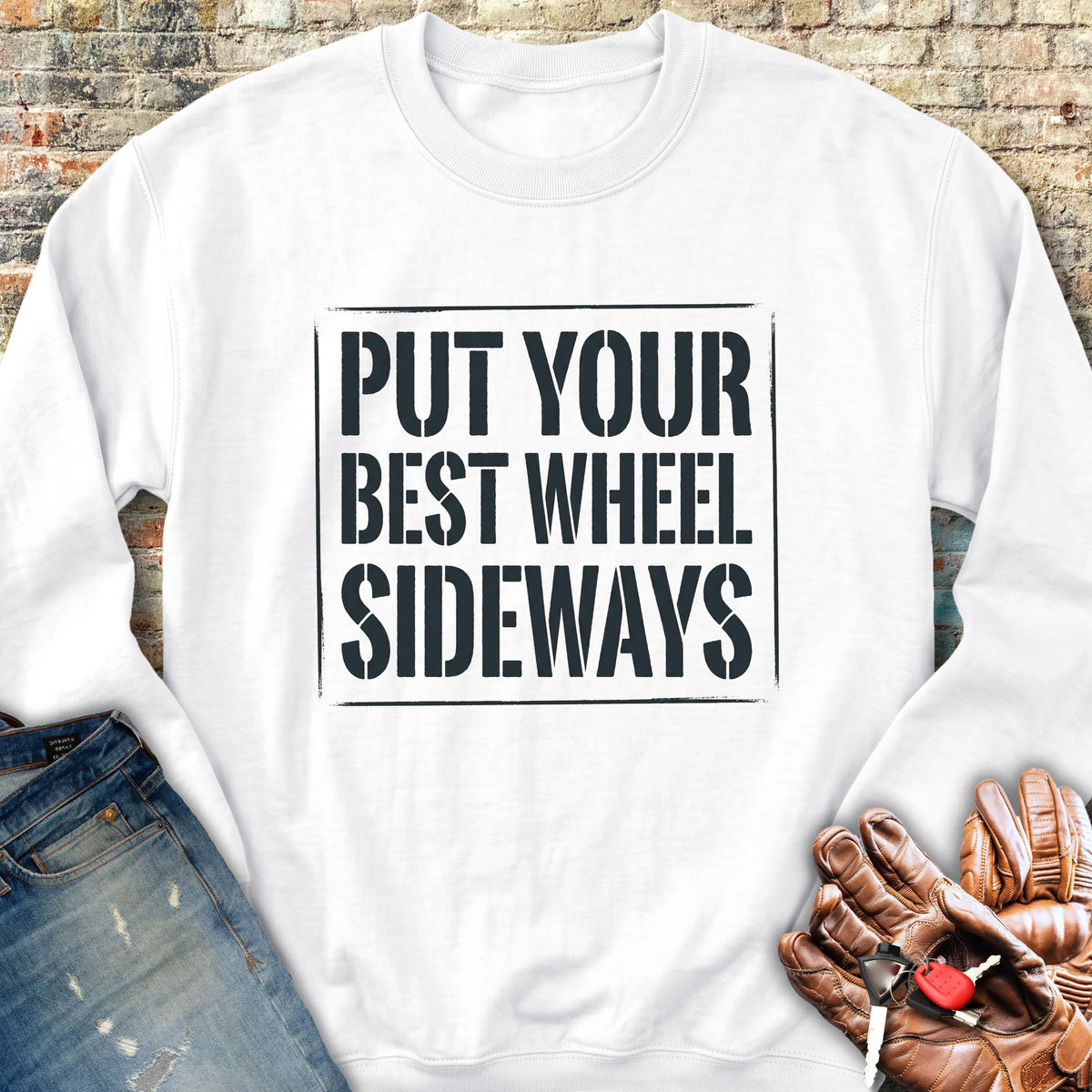 Best Wheel Sweatshirt - White
